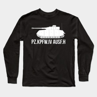 German medium tank WW2 Pz-IV AUSF. H Long Sleeve T-Shirt